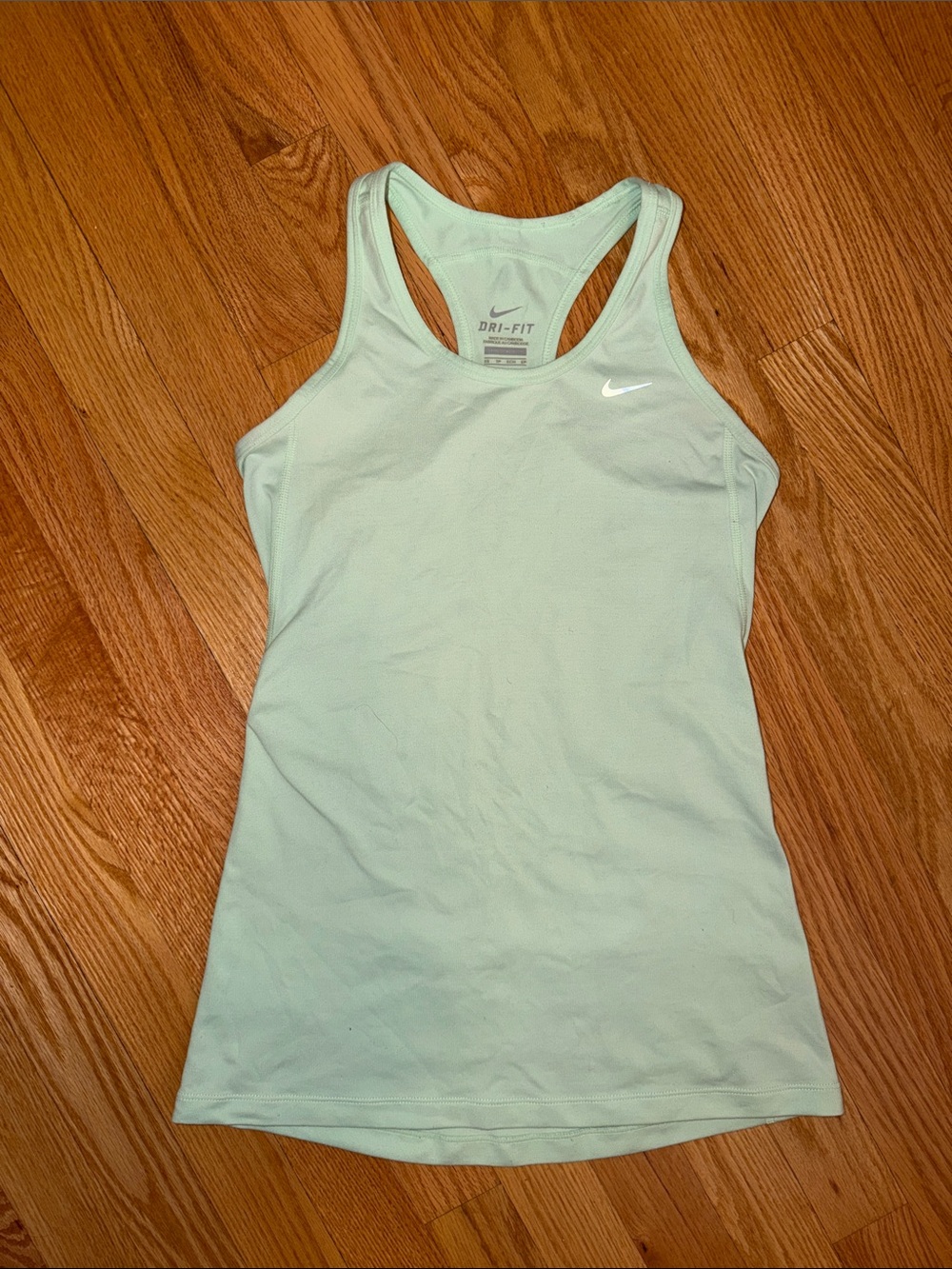 Nike Mint Green Racerback Dri-FIT Tank Top